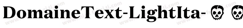 DomaineText-LightIta字体转换