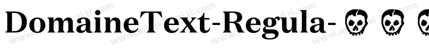 DomaineText-Regula字体转换