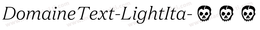 DomaineText-LightIta字体转换