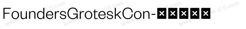 FoundersGroteskCon字体转换