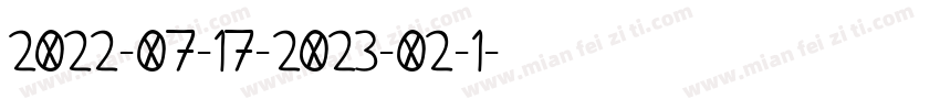 2022-07-17-2023-02-1字体转换