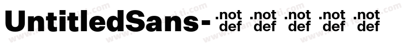 UntitledSans字体转换