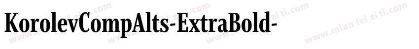 KorolevCompAlts-ExtraBold字体转换