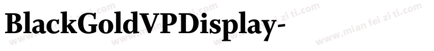 BlackGoldVPDisplay字体转换
