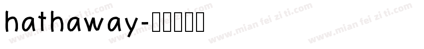 hathaway字体转换