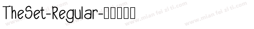 TheSet-Regular字体转换