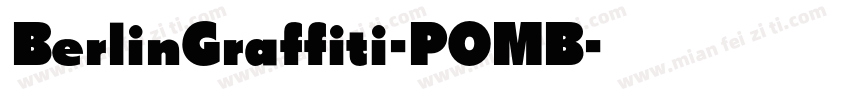 BerlinGraffiti-POMB字体转换
