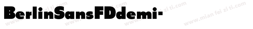 BerlinSansFDdemi字体转换