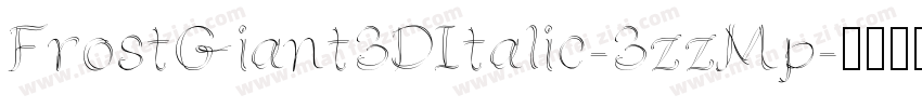 FrostGiant3DItalic-3zzMp字体转换