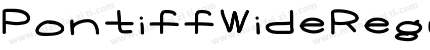 PontiffWideRegular字体转换