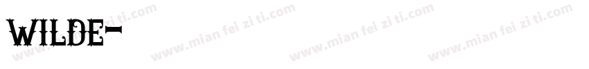 wilde字体转换