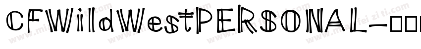 CFWildWestPERSONAL字体转换