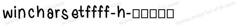 wincharsetffff-h字体转换
