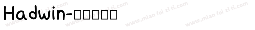 Hadwin字体转换