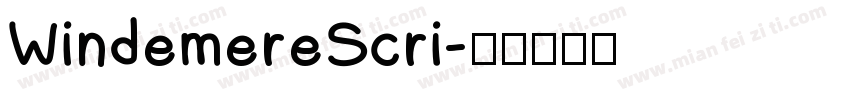 WindemereScri字体转换