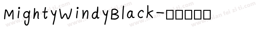 MightyWindyBlack字体转换