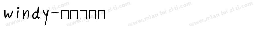 windy字体转换