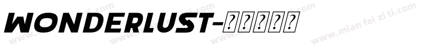 Wonderlust字体转换