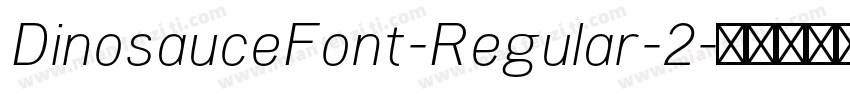 DinosauceFont-Regular-2字体转换