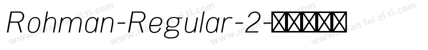 Rohman-Regular-2字体转换