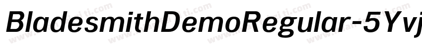 BladesmithDemoRegular-5Yvj字体转换