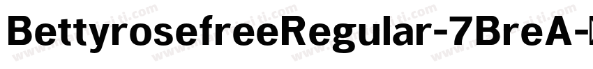 BettyrosefreeRegular-7BreA字体转换