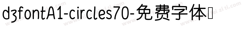 dzfontA1-circles70字体转换