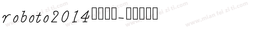 roboto2014字体下载字体转换
