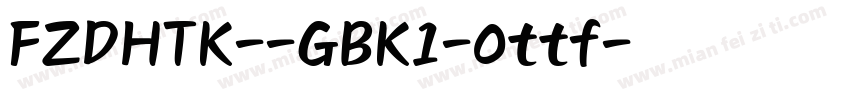 FZDHTK--GBK1-0ttf字体转换