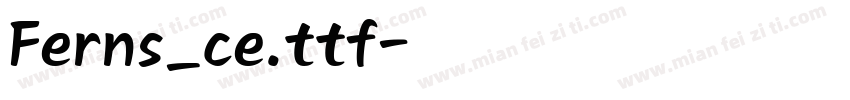 Ferns_ce.ttf字体转换