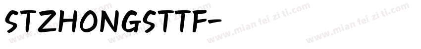 STZHONGSTTF字体转换