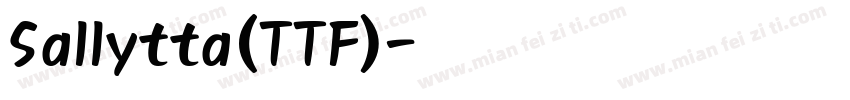 Sallytta(TTF)字体转换