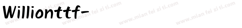 Willionttf字体转换