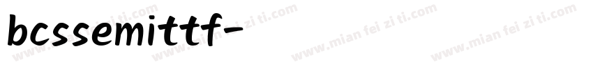 bcssemittf字体转换