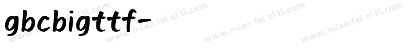 gbcbigttf字体转换
