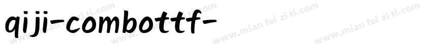 qiji-combottf字体转换