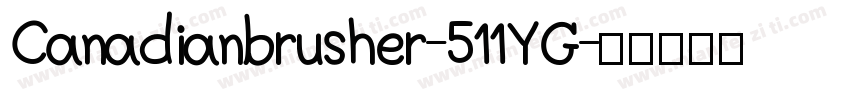 Canadianbrusher-511YG字体转换