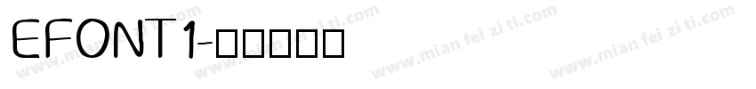 EFONT1字体转换
