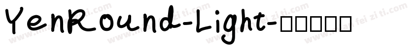 YenRound-Light字体转换