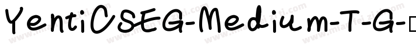 YentiCSEG-Medium-T-G字体转换