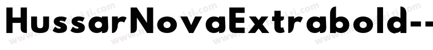 HussarNovaExtrabold-字体转换