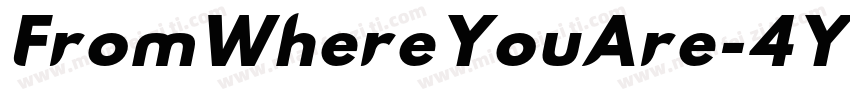 FromWhereYouAre-4Y86字体转换