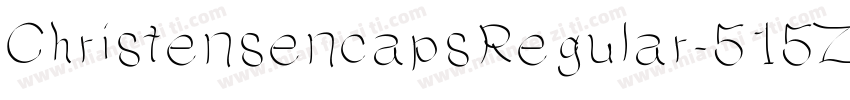 ChristensencapsRegular-515Z字体转换