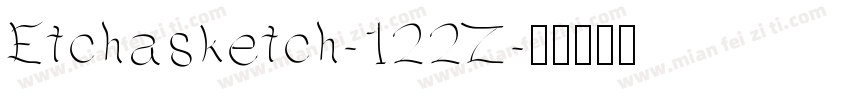 Etchasketch-122Z字体转换