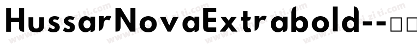 HussarNovaExtrabold-字体转换