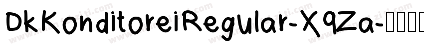 DkKonditoreiRegular-X9Za字体转换