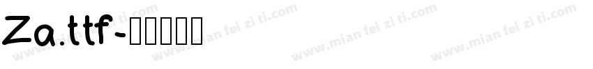 Za.ttf字体转换