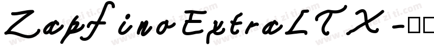 ZapfinoExtraLTX字体转换