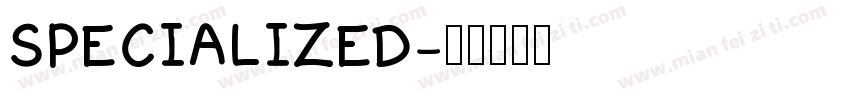 SPECIALIZED字体转换