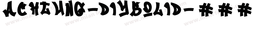 Achtung-DIYSolid字体转换